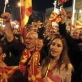 Makedonijoje dešimtys tūkstančių žmonių protestavo prieš planuojamą vyriausybę
