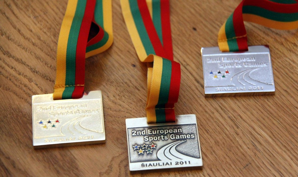 Europos sporto žaidynių Šiauliuose medaliai