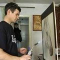Rusijos menininkas propaguoja  „liepsnos meną“