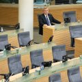 Balsavimas dėl Seimo vadovo Pranckiečio atstatydinimo žlugo