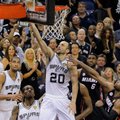 M. Ginobilio šou ir D. Greeno rekordas priartino „Spurs“ prie NBA čempionų žiedų