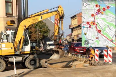 Šauklių ir Šv. Gertrūdos gatvių remonto darbai