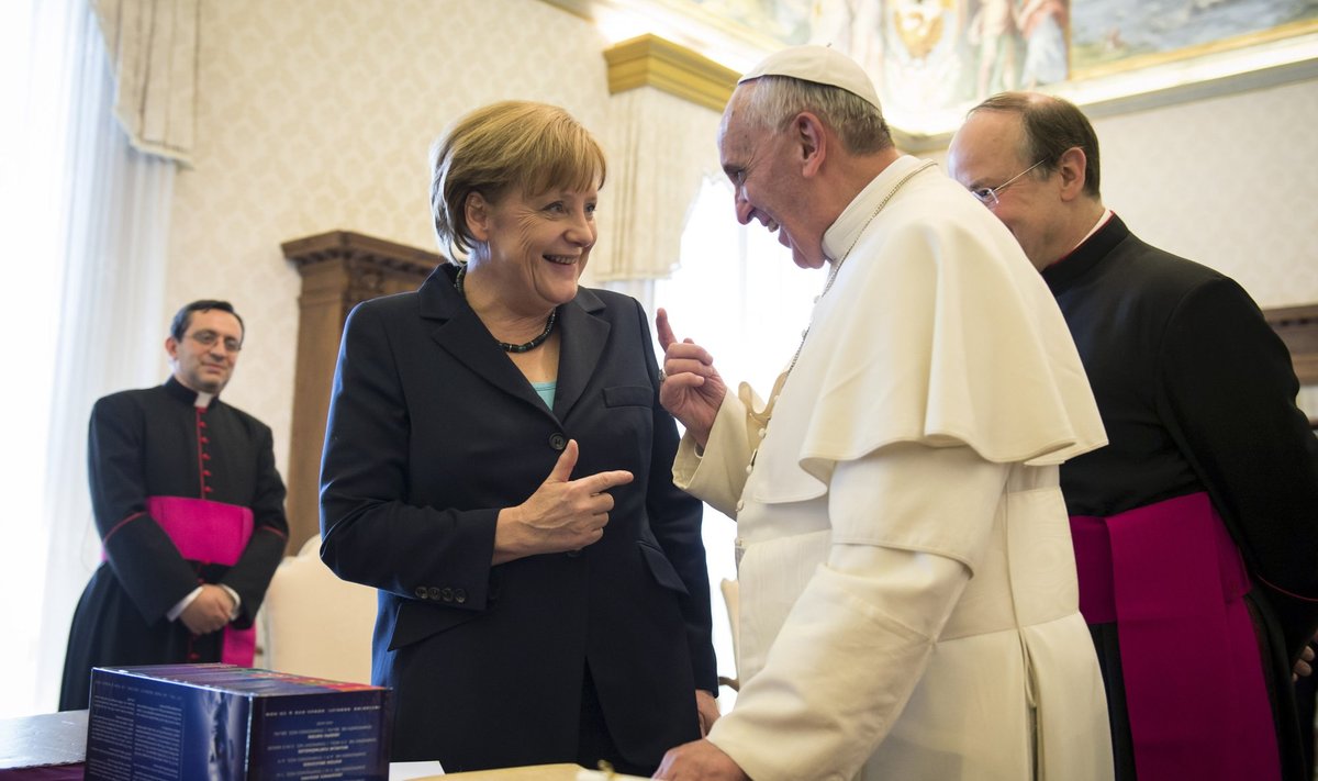 Angela Merkel, popiežius Pranciškus