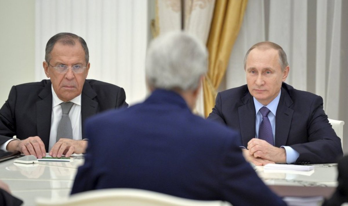 Sergejus Lavrovas, Johnas Kerry,  Vladimiras Putinas