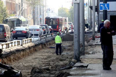 Šauklių ir Šv. Gertrūdos gatvių remonto darbai