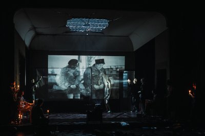 Spektaklis “Fragmentas”, spaudos konferencijoje (Domo Rimeikos nuotr.)