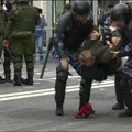 Rusijoje vyksta protesto akcijos, sulaikyti keli šimtai žmonių