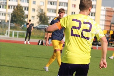 Kipras Kažukolovas SFL rungtynėse, antrame plane (Rafalo Masian nuotr., “Visinčia”)