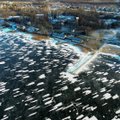 Gamtos išdaigos Šiauliuose: iš paukščio skrydžio ežeras atrodo tarsi dalmatino kailis