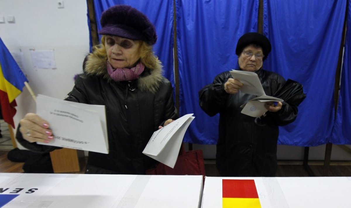 Rumunijoje vyksta parlamento rinkimai