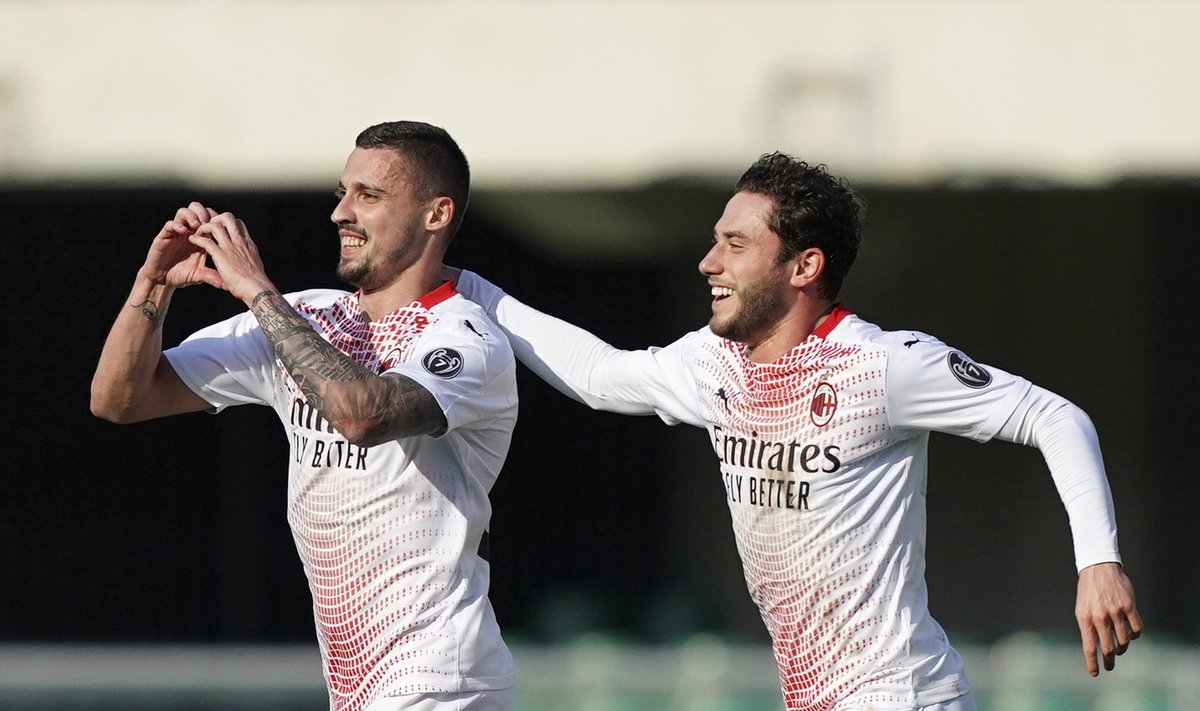 AC Milan triumfavo Veronoje