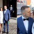 „Žalgirio“ direktorius Paulius Motiejūnas vedė mylimąją, palaikymo komandos šokėją Karoliną Sklenytę