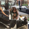 Rusų „Instagram“ modelis savo „Lamborghini“ papuošė 2 mln. kristalų: dėmesį traukia ne tik tai