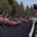 Rusijos gynybos ministerija parodė vaizdo įrašą su esą nuskendusio kreiserio „Moskva“ įgula