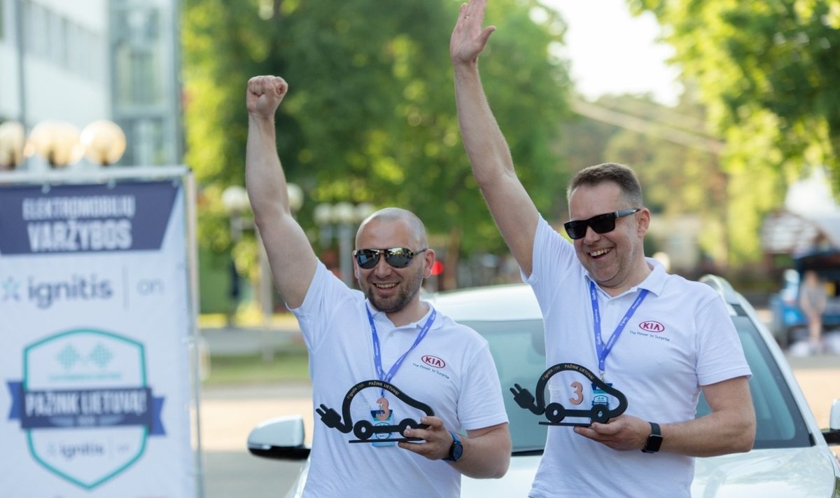 "Kia e-Niro" tapo greičiausiu SUV elektromobilių varžybose. Alvydo Lukoševičiaus nuotr.