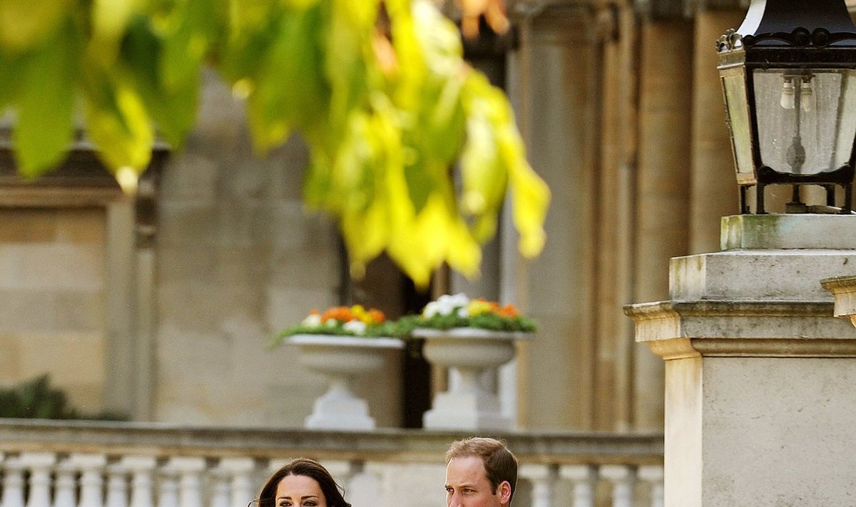 Princas Williamas su žmona Kate