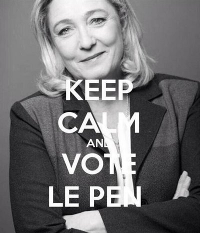 Keep calm and vote Le Pen