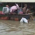 Kambodžos kaimelį nusiaubė potvynis