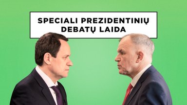 Speciali prezidentinių debatų laida. Vienas prieš vieną: Valdemaras Tomaševskis ir Vytenis Andriukaitis