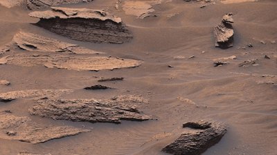 Anties formos uoliena Marse. NASA/JPL-Caltech/MSSS/AndreaLuck nuotr.