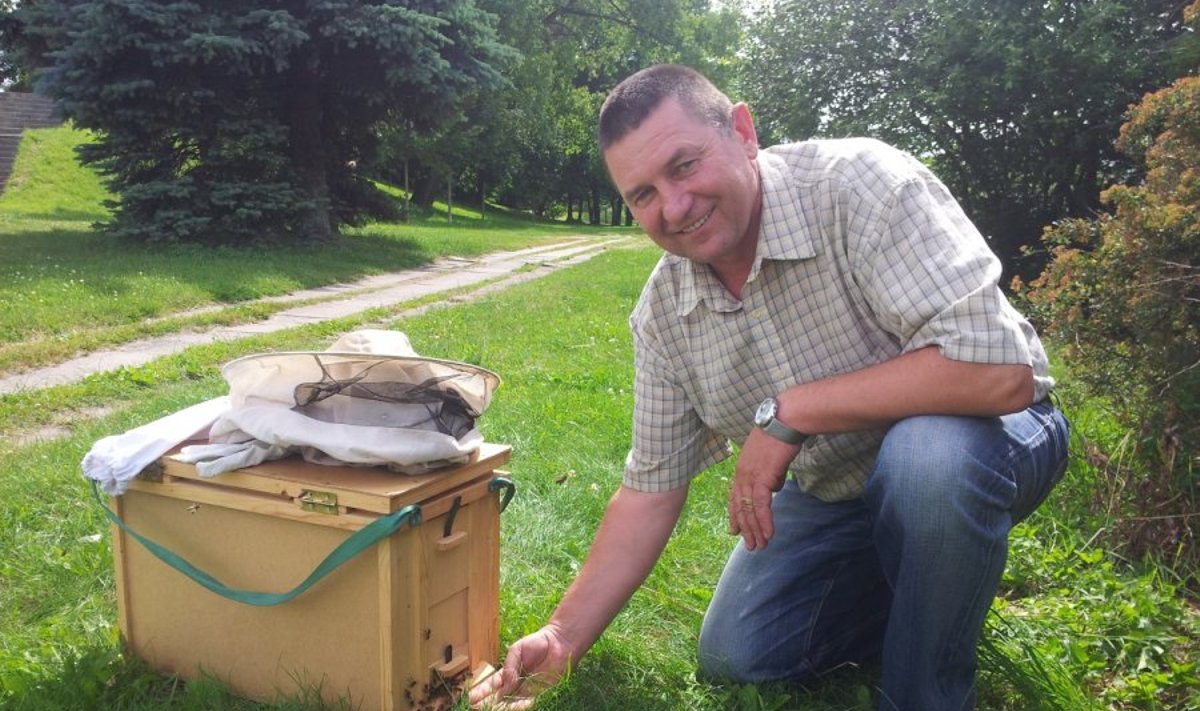 Bitininkas Juozas Kuklys suteiks bitėms naujus namus