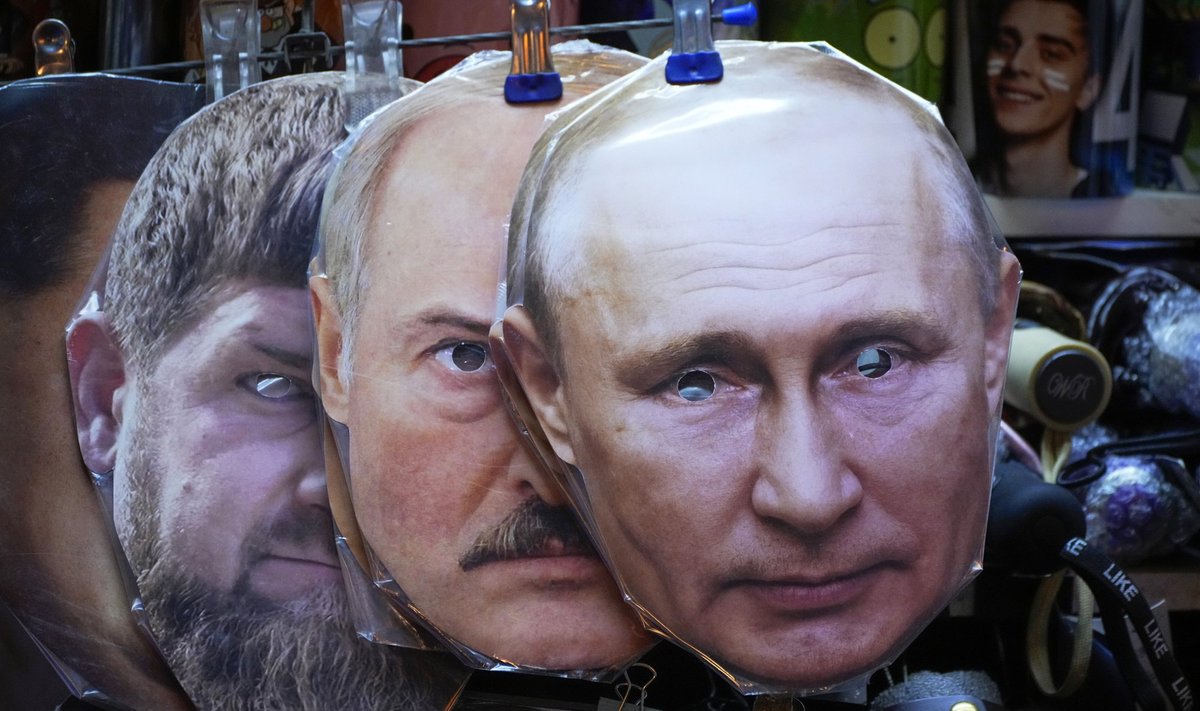 Ramzano Kadyrovo, Aliaksandro Lukašenkos, Vladimiro Putino atvaizdai