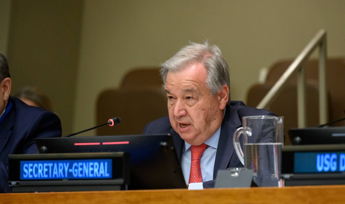 JT generalinis sekretorius António Guterresas
