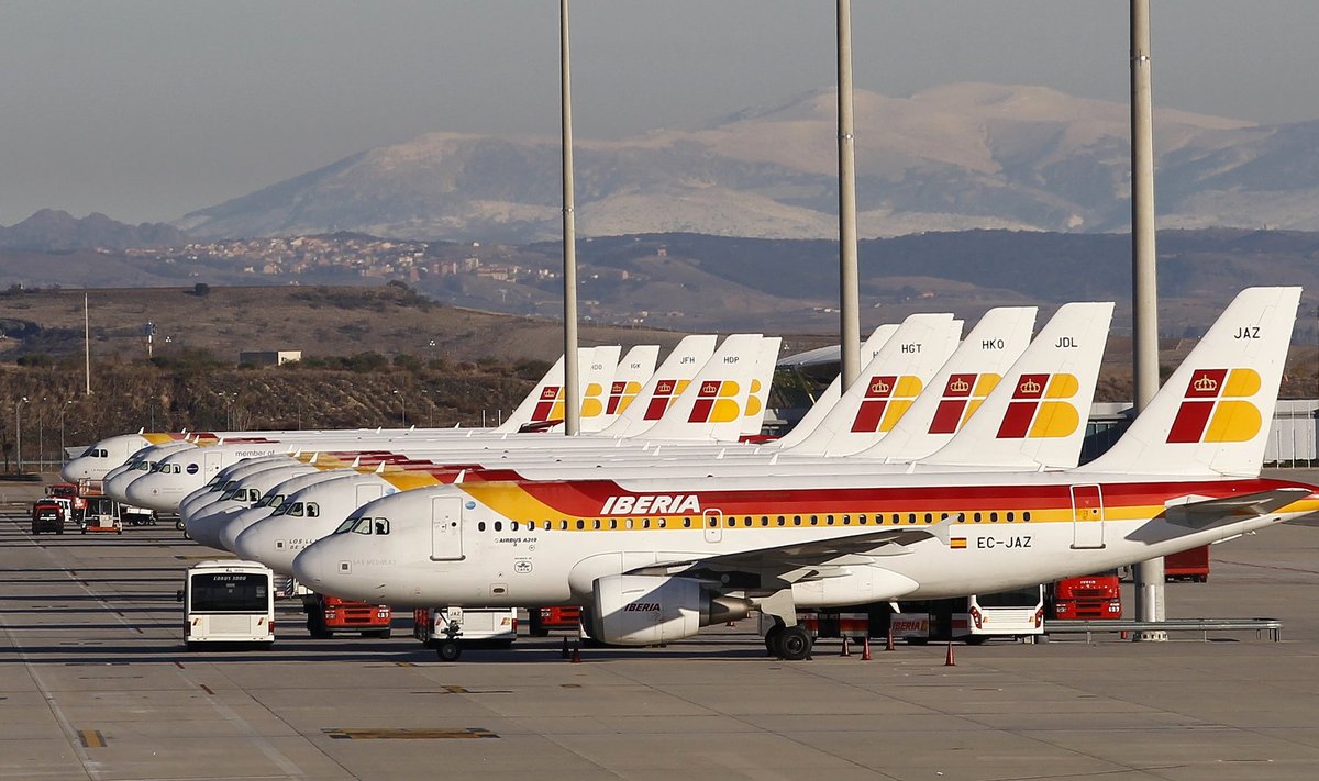 Kompanijos "Iberia" lėktuvai