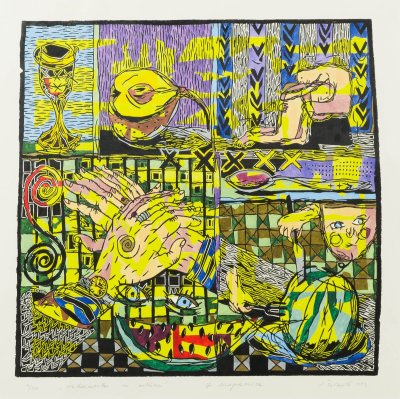 Laisvydė Šalčiūtė. Natiurmortas su arbūzu (1993)