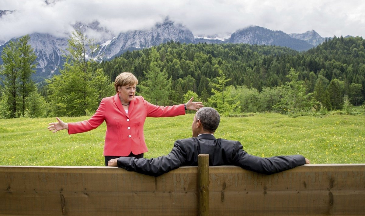 A. Merkel ir B. Obama