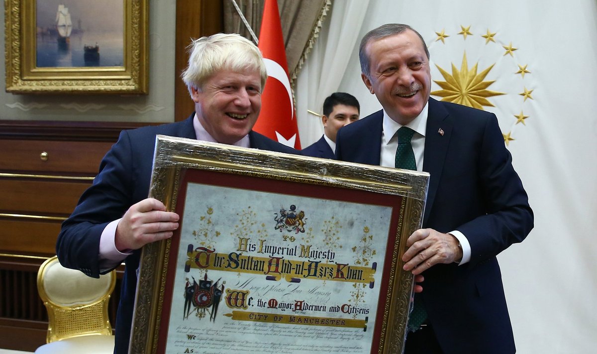 Borisas Johnsonas, Recepas Tayyipas Erdoganas