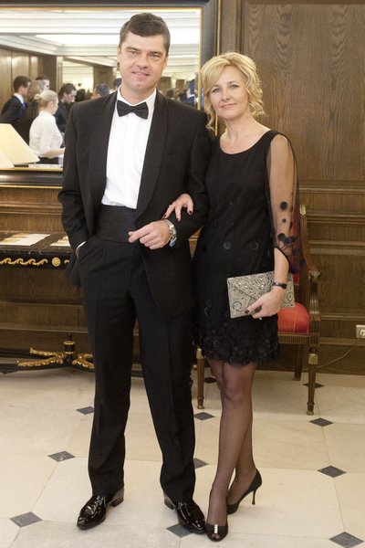 Žilvinas Šilgalis su žmona Lina