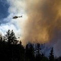 Lithuanian Army sends helicopter to Latvia to help put out forest fire