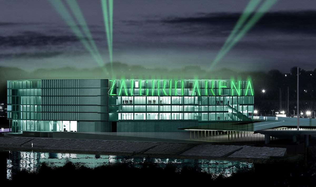 Žalgirio arena. E.Miliūno studijos vizualizaciją