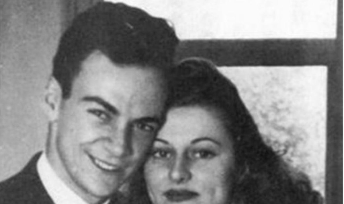 Richardas Feynmanas su žmona