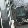 Kaune kaktomuša susidūrė du autobusai