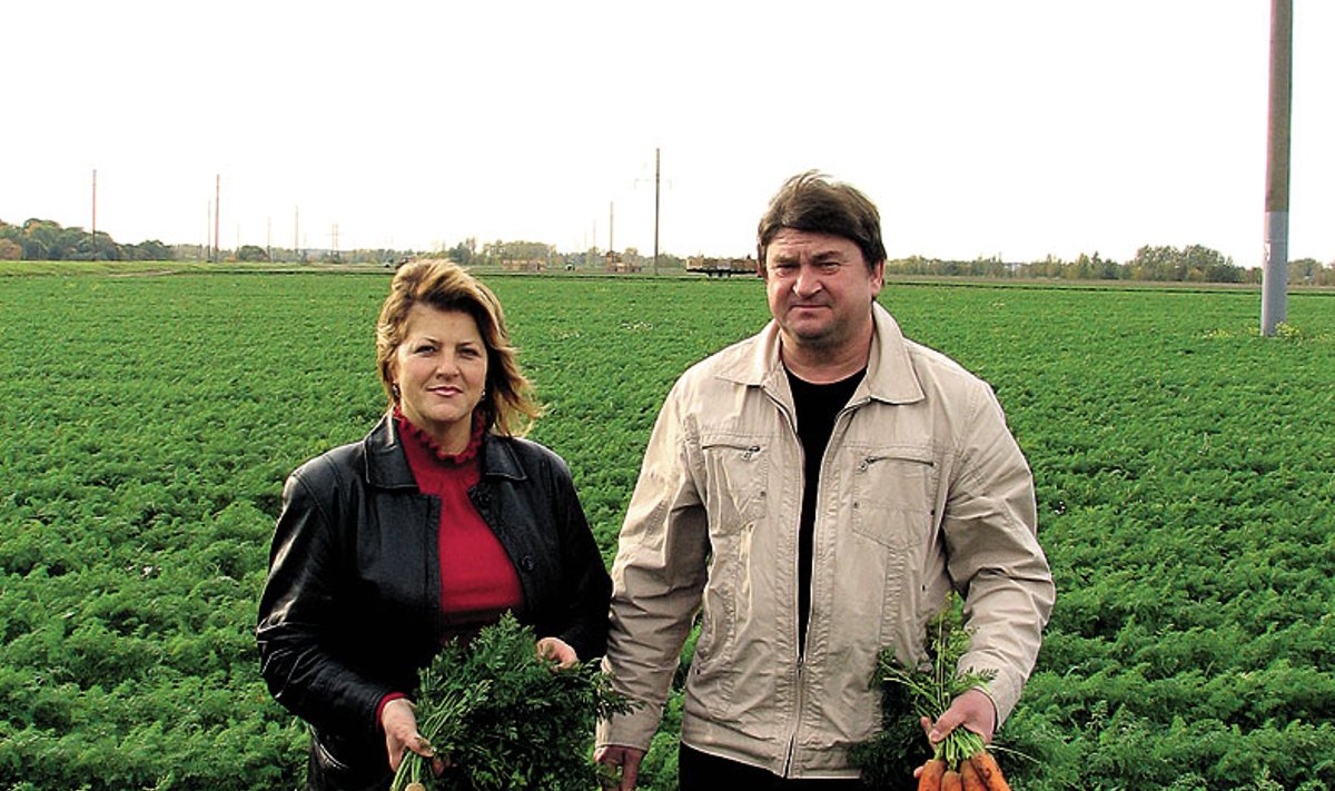 Regina ir Vidmantas Kvedarai (Daržovių augintojų asociacijos nuotr.)