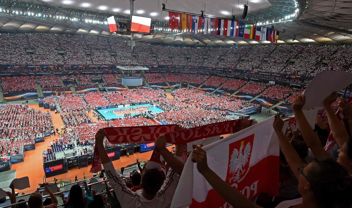 Europos tinklinio čempionato atidarymas Lenkijoje