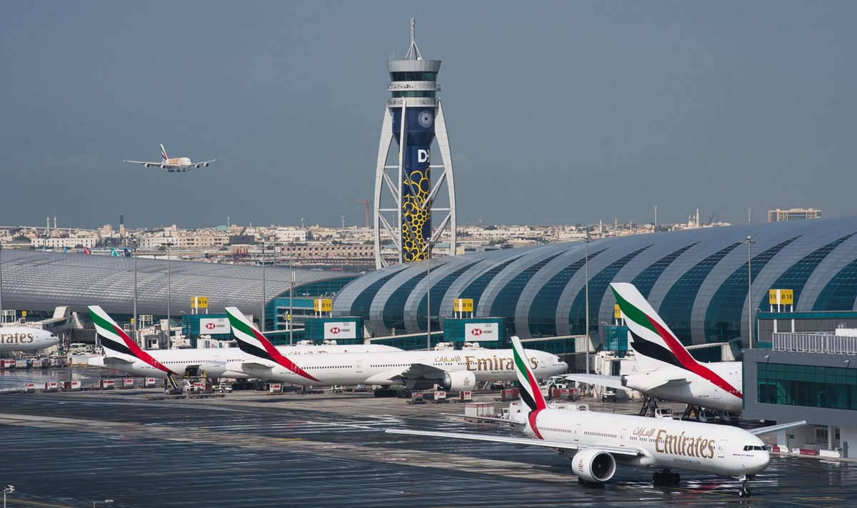 Dubajaus oro uoste dėl potvynio atšaukta kelios dešimtys skrydžių