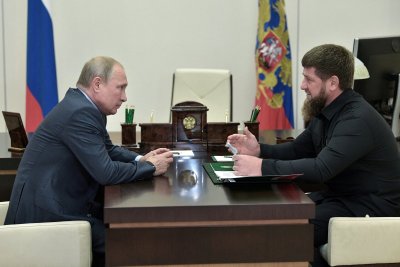 V. Putinas ir R. Kadyrovas