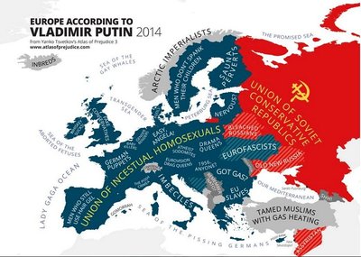 Europa pagal V. Putiną // Yanko Tsvetkov iliustracija