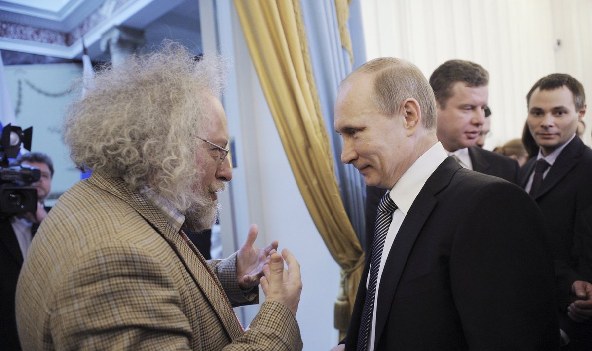 Aleksey Venediktov and Vladimir Putin