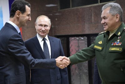 Basharas al-Assadas, Vladimiras Putinas, Sergejus Šoigu