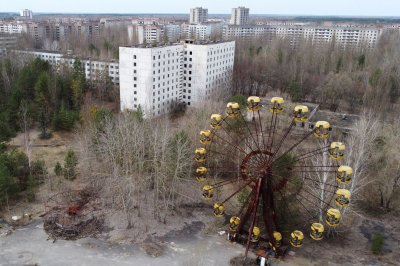 Černobylio apylinkės.