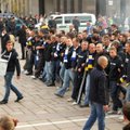 Tūkstantinė bosnių sirgalių armija Kaune pradėjo žygį link stadiono