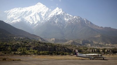 Jomsom oro uostas Šiaurės Nepale