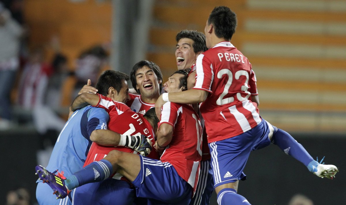 Paragvajaus futbolininkai triumfavo