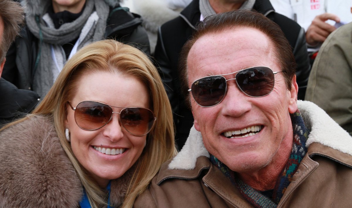 Arnoldas Schwarzeneggeris ir Heather Milligan