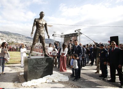 Cristiano Ronaldo skulptūros inauguracija