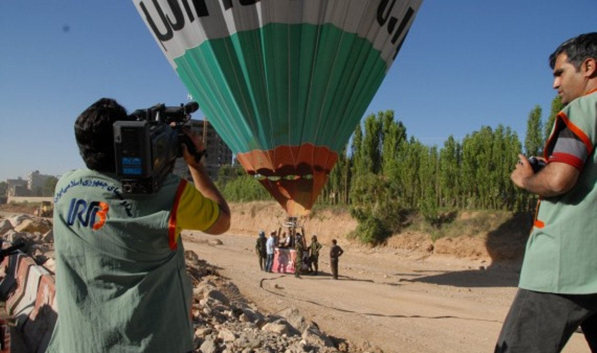 Skrydis oro balionu Irane. J.Turaitės nuotr.